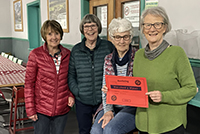 Mair Price, Falmai Owen, Mary Evans a Jen Roberts wedi ddod yn gyntaf